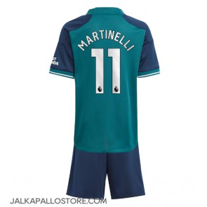 Arsenal Gabriel Martinelli #11 Kolmaspaita Lapsille 2023-24 Lyhythihainen (+ shortsit)